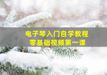 电子琴入门自学教程 零基础视频第一课